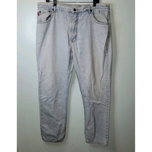 VTG Bugle Boy Jeans‎ Mens 40x32 Baggy Blue Y2K 90s Skater Grunge Light Wash